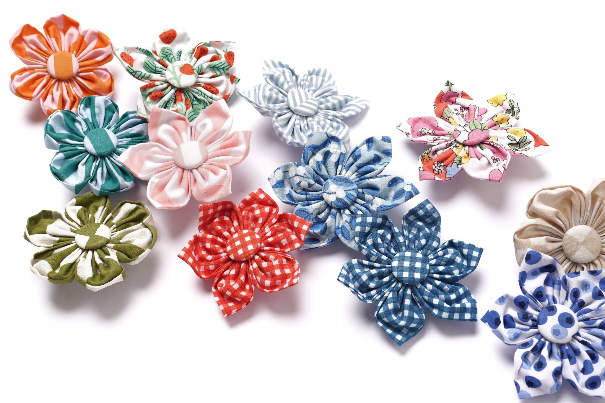 Collar Flower - Red Gingham